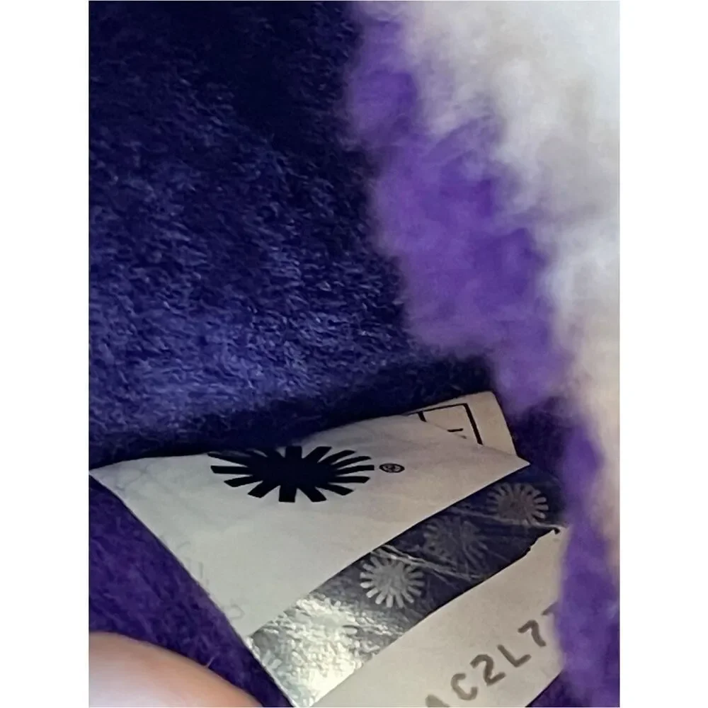 UGG Disco Marble Slide in the Violet Night pink Tie-Dye Fluff Platform Slide 9